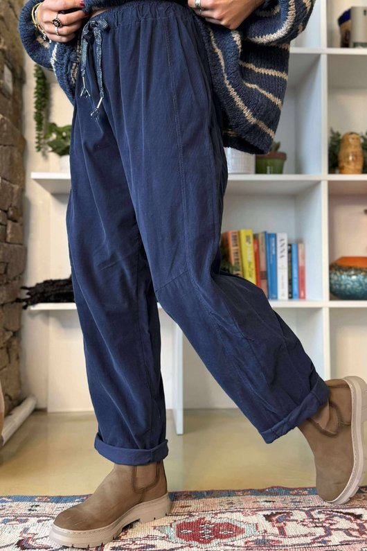 Stanley Baby Cord Jogger Navy /9=